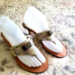 Coach Gold Metallic Sandals / Alberta size 6.5 B